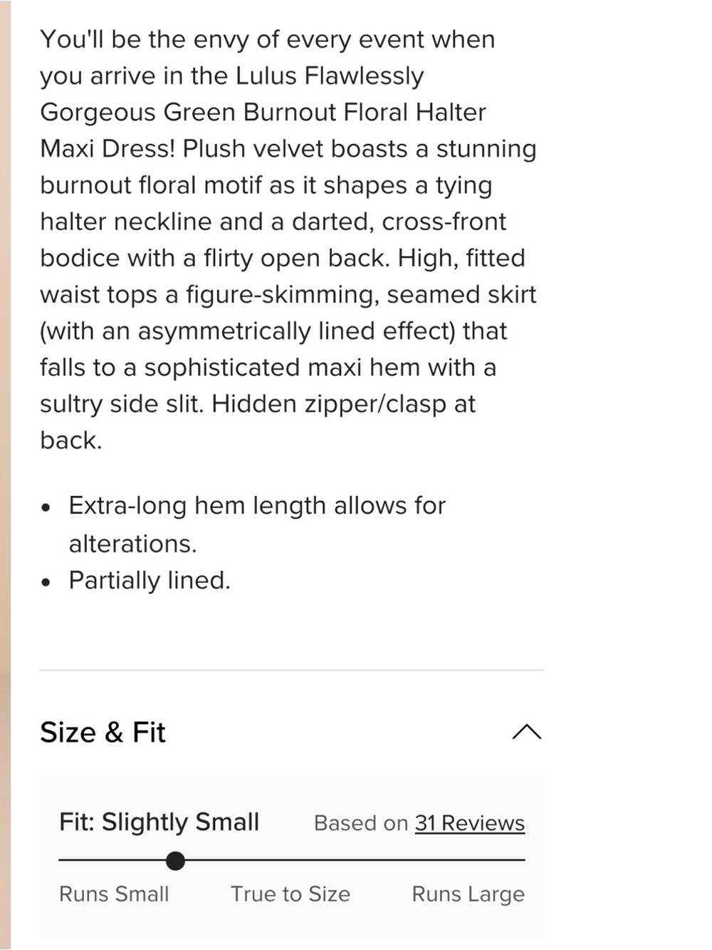 Lulus Flawlessly Gorgeous Green Burnout Floral Halter Velvet Maxi Dress Event S - Picture 14 of 15
